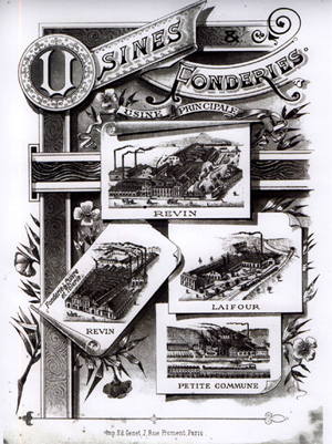 Les usines en 1900.